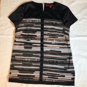 Narcisco Rodriguez black color stripe blouse